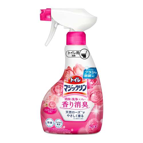 花王　トイレマジックリン消臭・洗浄スプレー　香り消臭　エレガントローズの香り　本体　350ｍｌ