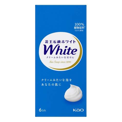 花王　花王石鹸ホワイト　普通サイズ　6コ箱