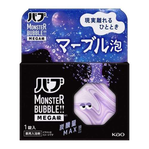 花王　バブ　モンスターバブルＭＥＧＡ　マーブル泡　１錠入