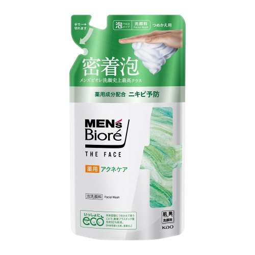 花王　メンズビオレ　ザフェイス　薬用アクネケア　つめかえ用　１７０ｍｌ