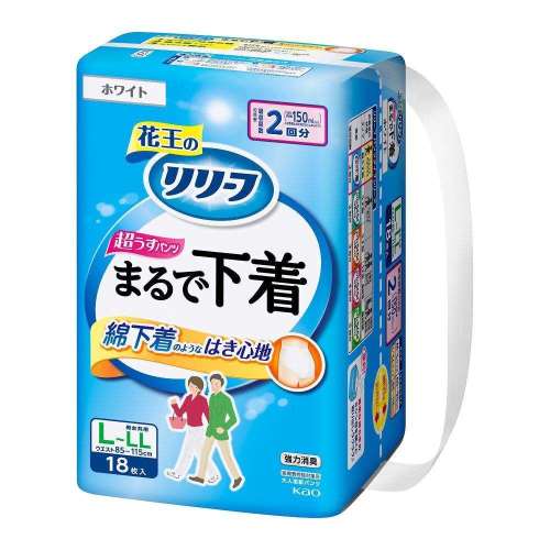 花王　リリーフ　パンツタイプ　まるで下着　２回分　Ｌ１８枚