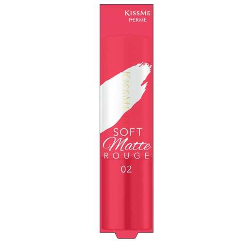 伊勢半 キスミーフェルム ソフトマットルージュ スパイスレッド 3.8g