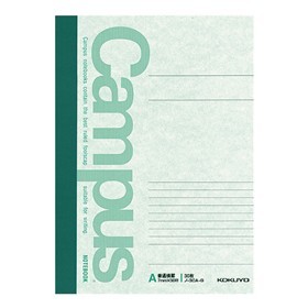 コクヨ(Kokuyo) 　キャンパスノート(カラー表紙)6号(セミB5）A罫30枚 緑 ﾉ-3CA-G