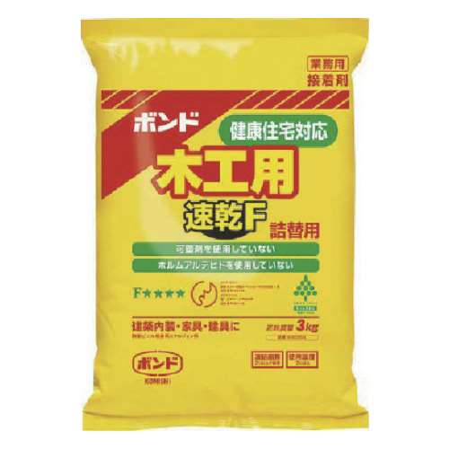 木工用速乾詰替え　白色透明 ３Ｋｇ