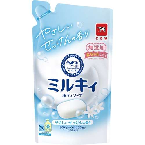 牛乳石鹸共進社　ミルキィボディソープ　やさしいせっけんの香り　詰替用３６０ｍｌ