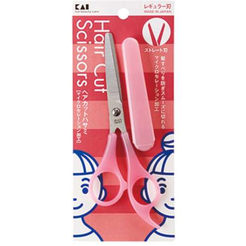 貝印　ヘアカットハサミ　（キャップ付）