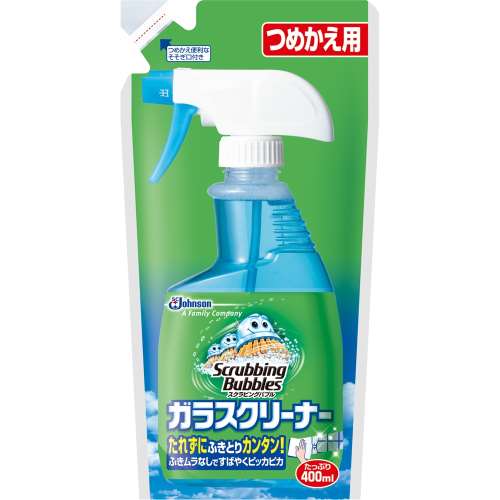 スクラビングバブル　ガラスクリーナー　つめかえ用　４００ｍｌ