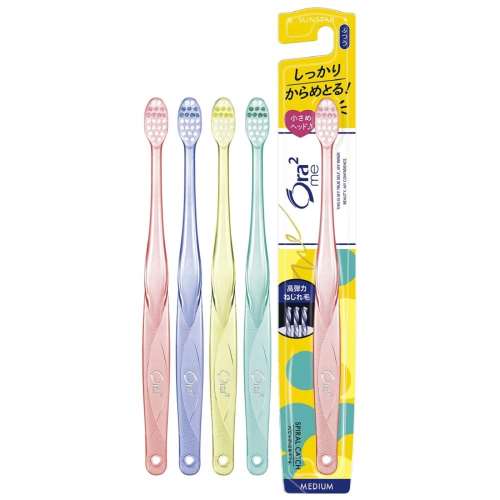 サンスター　オーラツーミー　ハブラシ　スパイラルキャッチ　ふつう　１本　※色の指定はできません