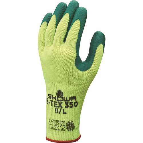 ■ショーワ　耐切創手袋　ハガネコイル　Ｓ‐ＴＥＸ３５０　グリーン　Ｓサイズ STEX350S