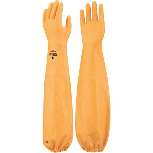 ■ショーワ　腕カバー付手袋　Ｎｏ７７４ニトローブＴＹＰＥ‐Ｒ６５　イエロー　Ｍサイズ NO774YEM