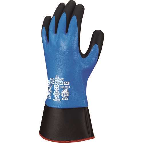 ■ショーワ　耐切創手袋　ハガネコイル　Ｓ‐ＴＥＸ３７７ＳＣ　ブルー　Ｍサイズ STEX377SCM