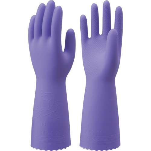 ■ショーワ　塩化ビニール手袋　ナイスハンドミュー厚手　バイオレット　Ｍサイズ NHMIAMV