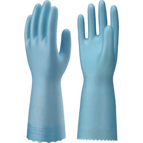 ■ショーワ　塩化ビニール手袋　ナイスハンドするっとタッチ　ブルー　Ｍサイズ NHSTMB