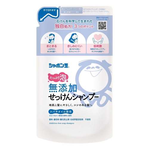 シャボン玉販売 シャボン玉無添加せっけんシャンプー泡つめかえ 420ml