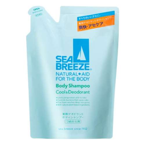 ファイントゥデイ SEA BREEZE　ボディシャンプー　クール＆デオドラント　つめかえ用  (医薬部外品）　４００ｍｌ