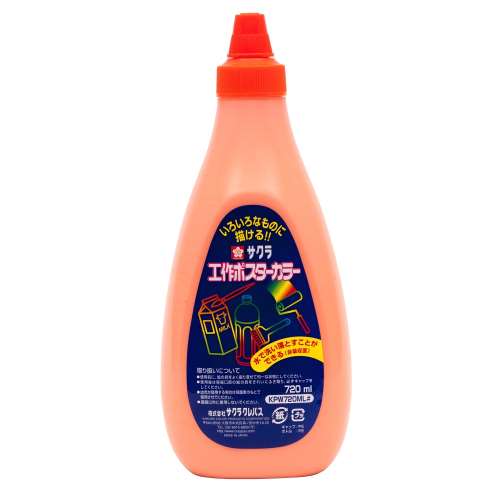 工作ポスターカラー７２０ｍｌ入り　うすだいだい／ＫＰＷ７２０ＭＬ＃７