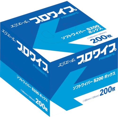 ■エリエール　【72パック入】　ソフトワイパーＳ２００ＢＯＸ７２個入り　703128