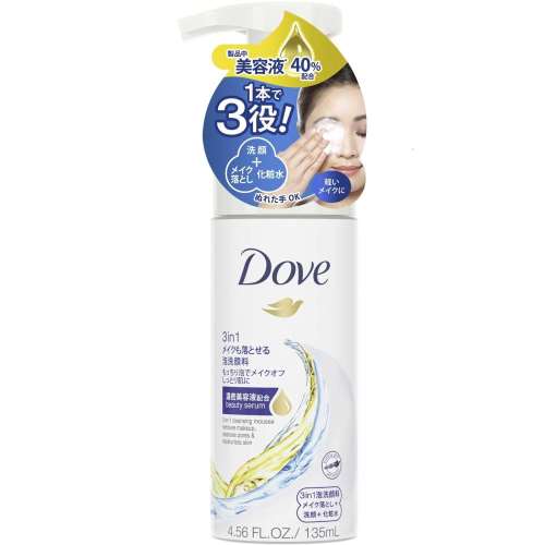 ダヴ　３ｉｎ１　メイクも落とせる泡洗顔料　１３５ｍｌ