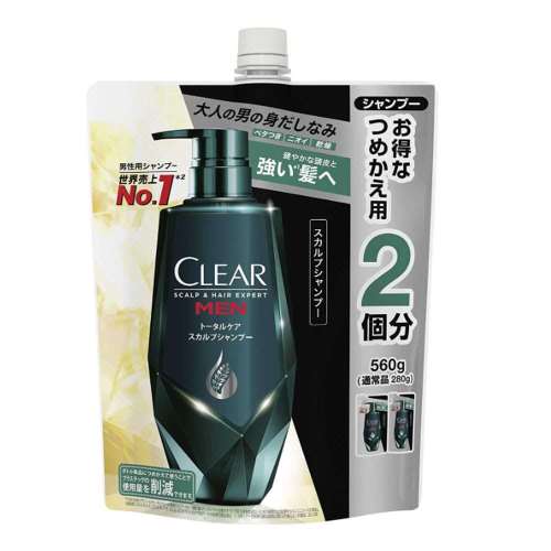 ユニリーバ・ジャパン　クリア　ヘア　トータルケア　シャンプー　つめかえ用　５６０Ｇ