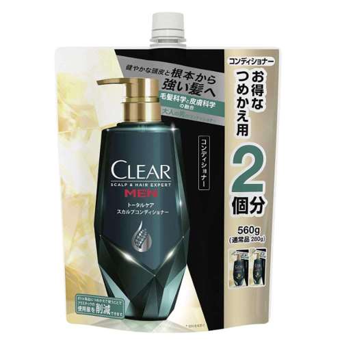 ユニリーバ・ジャパン　クリア　ヘア　トータルケア　コンディショナー　つめかえ用　５６０Ｇ