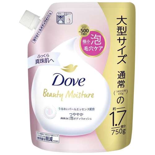 ユニリーバ・ジャパン ダヴ　ビューティーモイスチャー　泡ボディウォッシュつややか　つめかえ用 750g