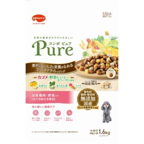 日本ペットフード　コンボ　ピュア　ドッグ　国産鶏肉・野菜入り　１．６ｋｇ