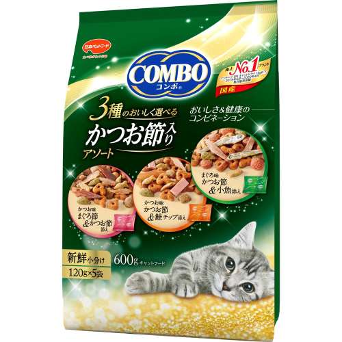 コンボキャット　かつお節入アソート６００ｇ　×１２個セット