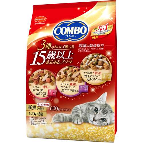 コンボキャット　１５歳毛玉対応アソート６００ｇ　×１２個セット