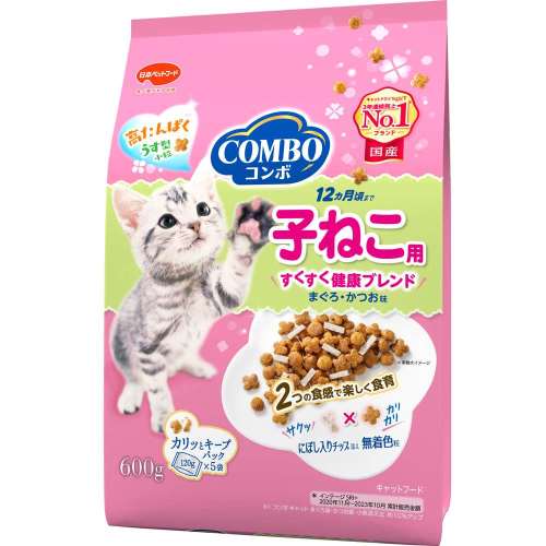 日本ペットフード　コンボ　キャット　子ねこ用　にぼし入りチップ添え　６００ｇ