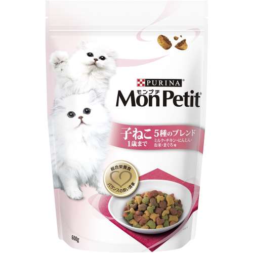 モンプチ　バッグ　子ねこ用５種のブレンド　６００ｇ