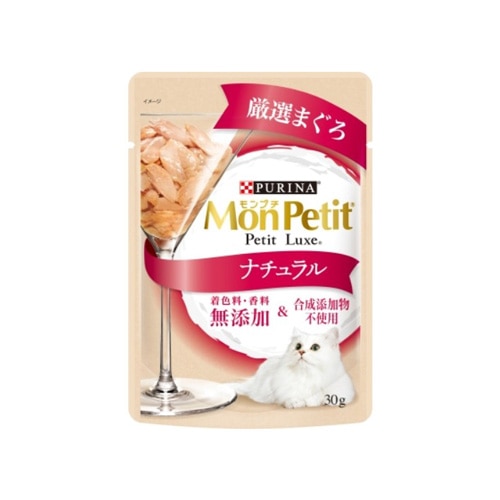 モンプチ　プチリュクスパウチ　ナチュラル　成猫　まぐろ３０ｇ