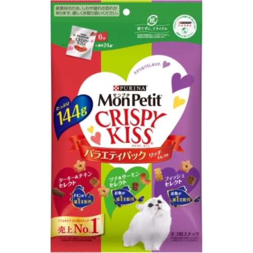 ネスレ日本　モンプチ　クリスピーキッス　バラエティパック　リッチセレクト　１４４ｇ