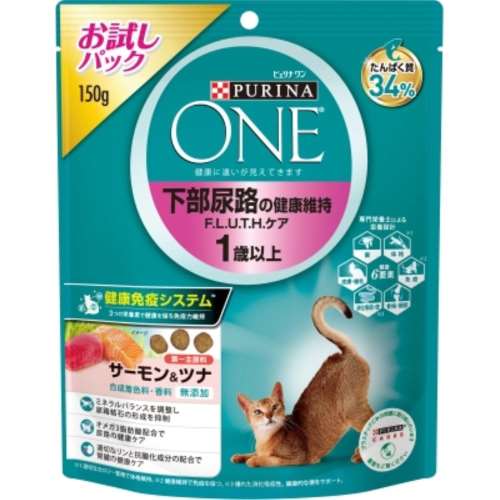 ネスレ日本　ピュリナワンキャット　下部尿路の健康維持Ｆ．Ｌ．Ｕ．Ｔ．Ｈ．ケア　サーモン＆ツナ　１５０ｇ