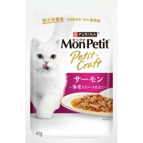 ネスレ日本　モンプチ　プチクラフト　サーモン海老ソース４０ｇ