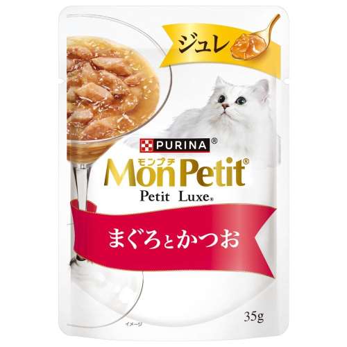 ネスレ日本　モンプチ　プチリュクスパウチジュレ　まぐろとかつお３５ｇ