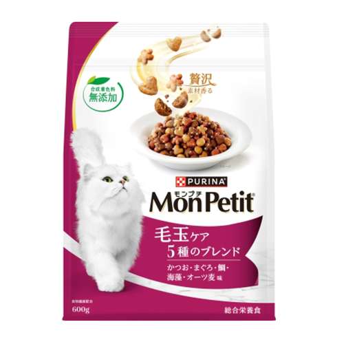 ネスレ日本　モンプチバッグ　毛玉ケア　５種ブレンド　６００ｇ