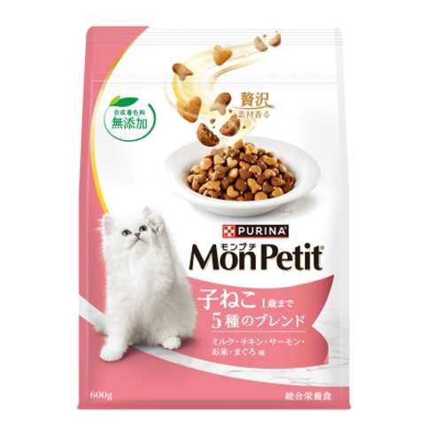ネスレ日本　モンプチバッグ　子ねこ　５種のブレンド　６００ｇ