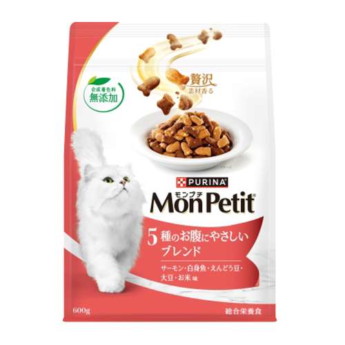 ネスレ日本　モンプチバッグ　５種お腹優しいブレンド　６００ｇ