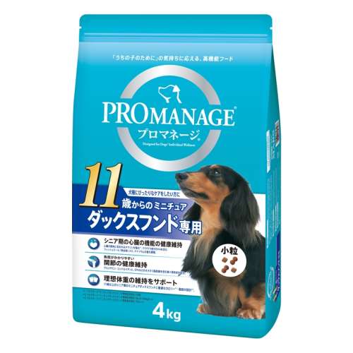 プロマネージ 11歳からのミニチュアダックスフンド専用 ４ｋｇ  ＫＰＭ９０ ×３個セット