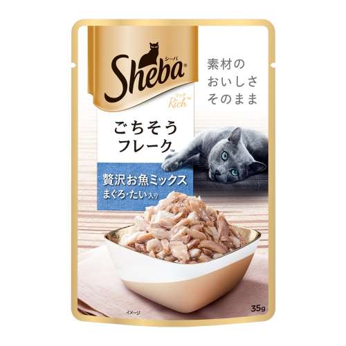 シーバ リッチ ごちそうフレーク 贅沢お魚ミックス まぐろ・たい入り ３５ｇ