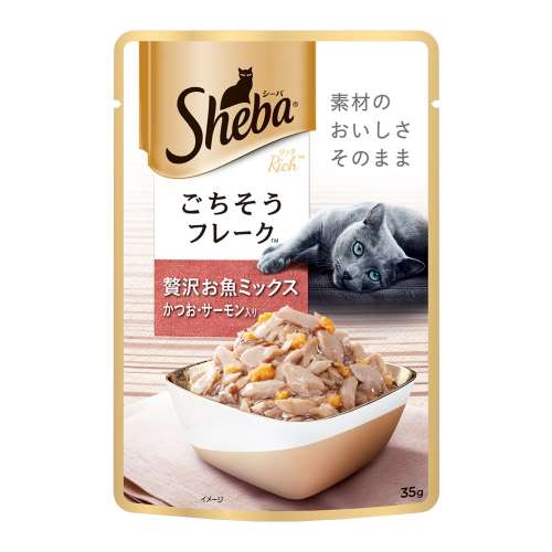 シーバ リッチ ごちそうフレーク 贅沢お魚ミックス かつお・サーモン入り ３５ｇ