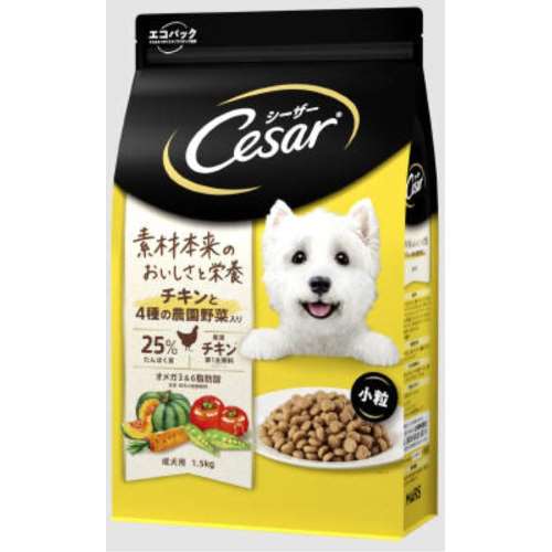 マースジャパンリミテッド　シーザードライ　成犬チキン野菜　小粒１．５ｋｇ