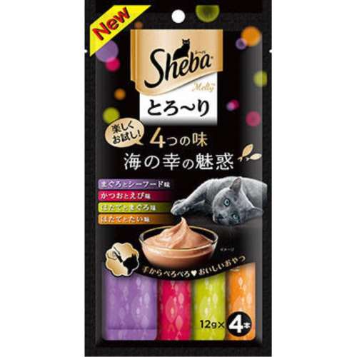 マースジャパンリミテッド　シーバメルティ　４つの味海の幸１２ｇ４本