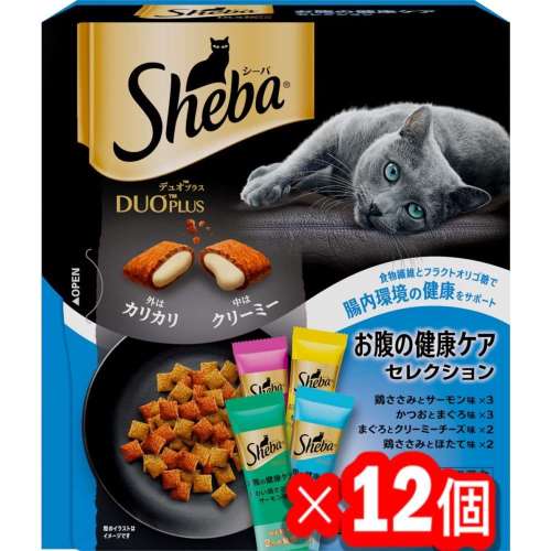 シーバ　デュオ　キャットフード　ドライ　お腹の健康ケアセレクション　２００ｇ　成猫用 x12個セット