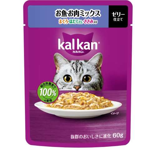 マースジャパンリミテッド　カルカンパウチ１Ｐ　お魚お肉ミックス　鮪帆立ささみ