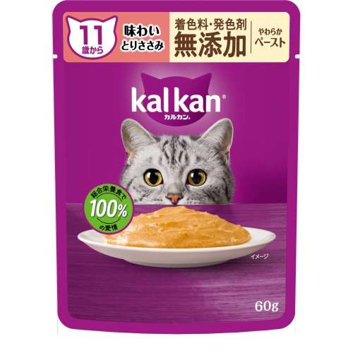 マースジャパンリミテッド　カルカンパウチ１Ｐ　無添加　１１歳　味わい鶏ささみ