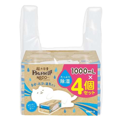 白元アース　ドライ＆ドライＵＰ　ＮＥＣＯ１０００ｍｌ×４Ｐ