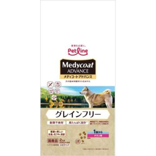 ペットライン　メディコートアドバンス　グレインフリー　１歳から　チキン味　２ｋｇ