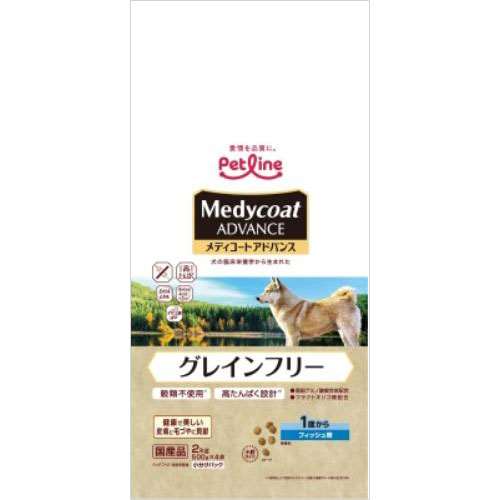 ペットライン　メディコートアドバンス　グレインフリー　１歳から　フィッシュ味　２ｋｇ
