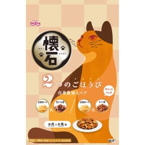 ペットライン　懐石　２つのごほうび　白身魚添えペア　６５０ｇ